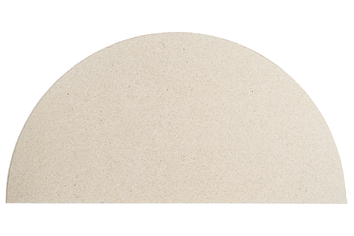 Brennofen Einbauplatte, Cordierit, halbrund 520 mm