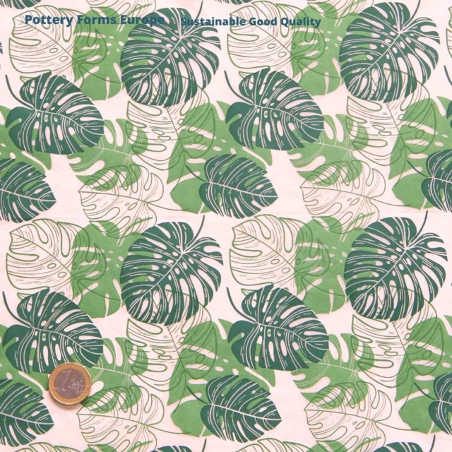 Transferfolie - Monstera Hell-/Dunkelgrün Blatt - 48x33cm