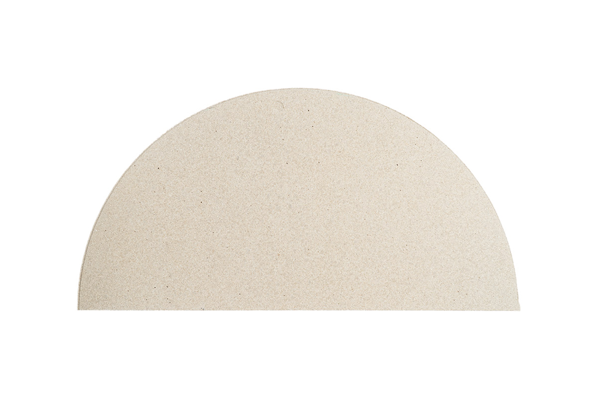 Brennofen Einbauplatte, Cordierit, halbrund 380 mm