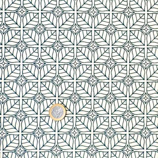 Transferfolie - Blüten Gitter grün - Blatt 48x33cm