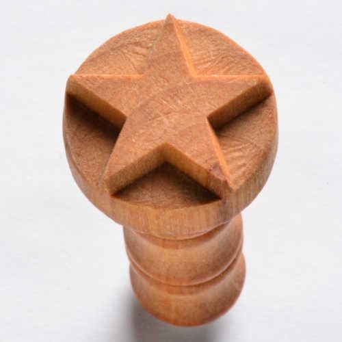 Holzstempel 2,5cm rund - Stern
