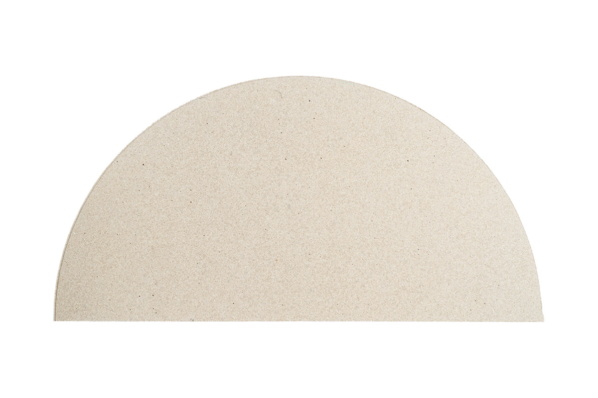 Brennofen Einbauplatte, Cordierit, halbrund 420 mm