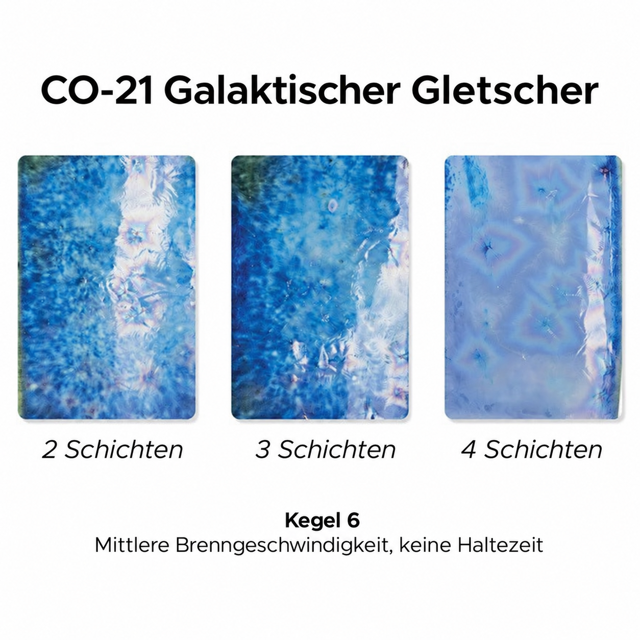 Amaco Steinzeugglasur Effekt Galactic Glacier