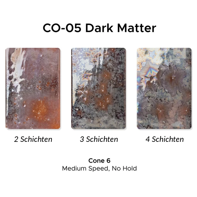 Amaco Steinzeugglasur Effekt Dark Matter 472ml