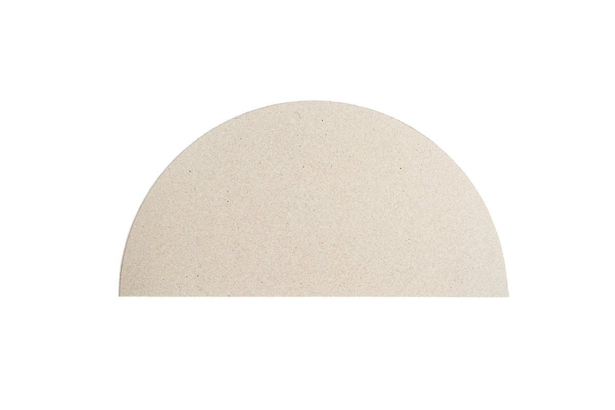 Brennofen Einbauplatte, Cordierit, halbrund 310 mm