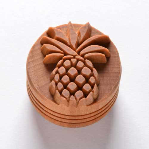 Holzstempel 4cm rund - Ananas