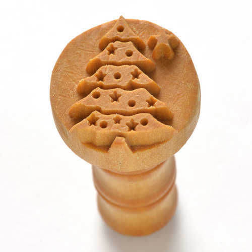 Holzstempel 2,5cm rund - Weihnachtsbaum