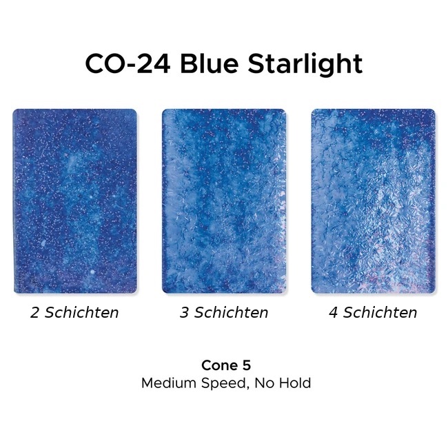 Amaco Steinzeugglasur Effekt Blue Starlight