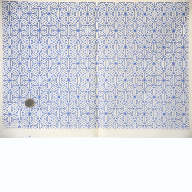Transferfolie - Prisma Blüte blau - Blatt 48x33cm