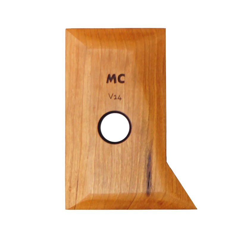 Drehschiene Holz Eck unten-gerade