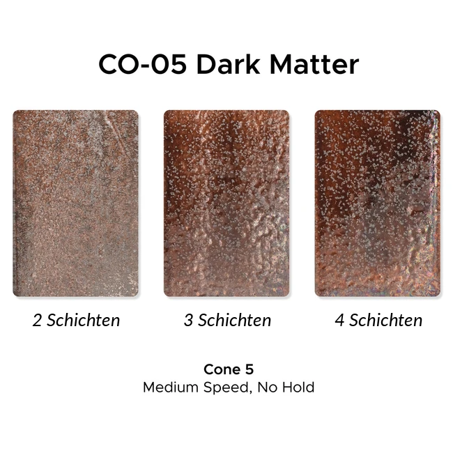 Amaco Steinzeugglasur Effekt Dark Matter 472ml