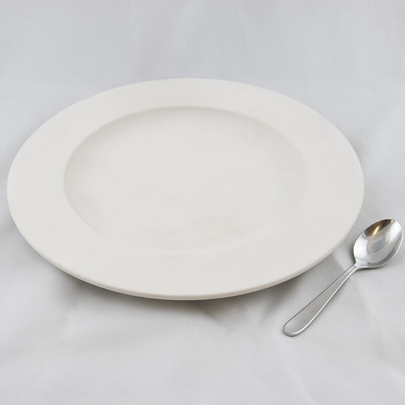 Gießform Teller flach mit Rand d 28cm