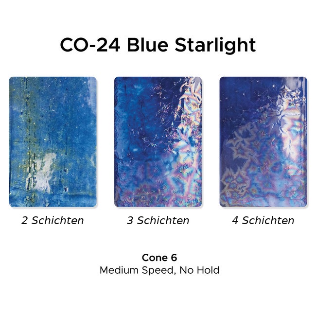 Amaco Steinzeugglasur Effekt Blue Starlight