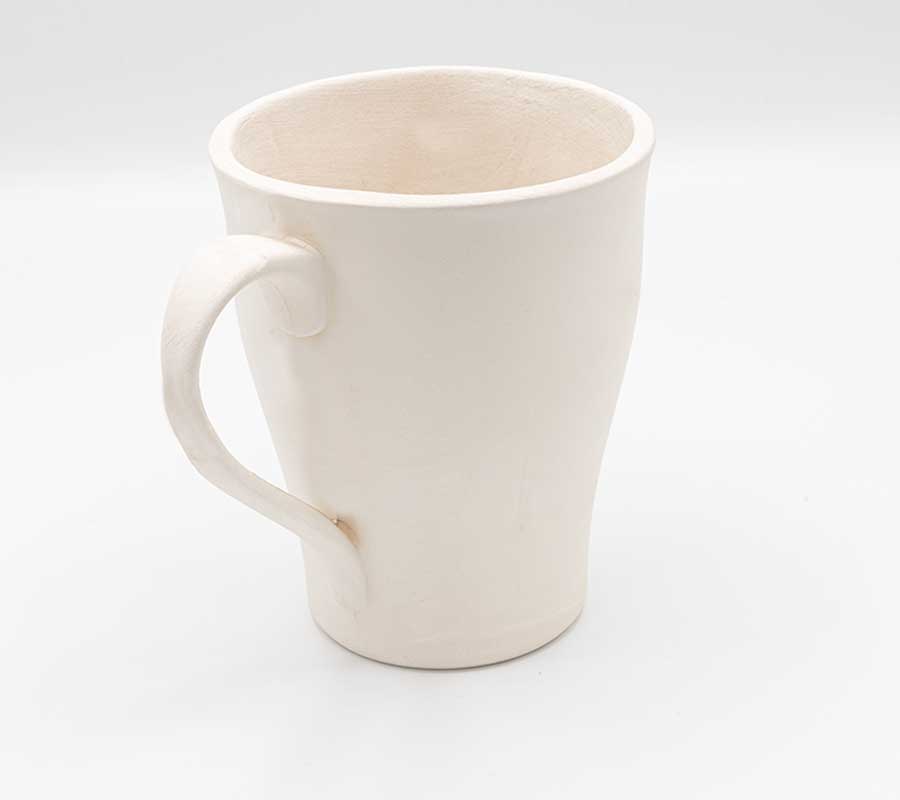 Form Becher mit Henkel Durchm 9 -13cm H
